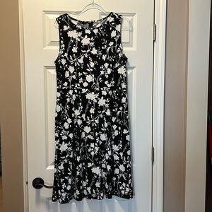 Talbots knit dress with back zipper and pockets